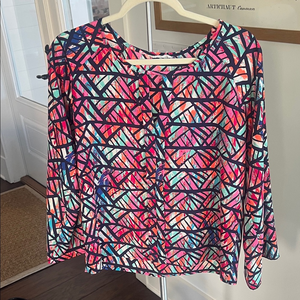Colorful Geometric Women's Top - Adrienne